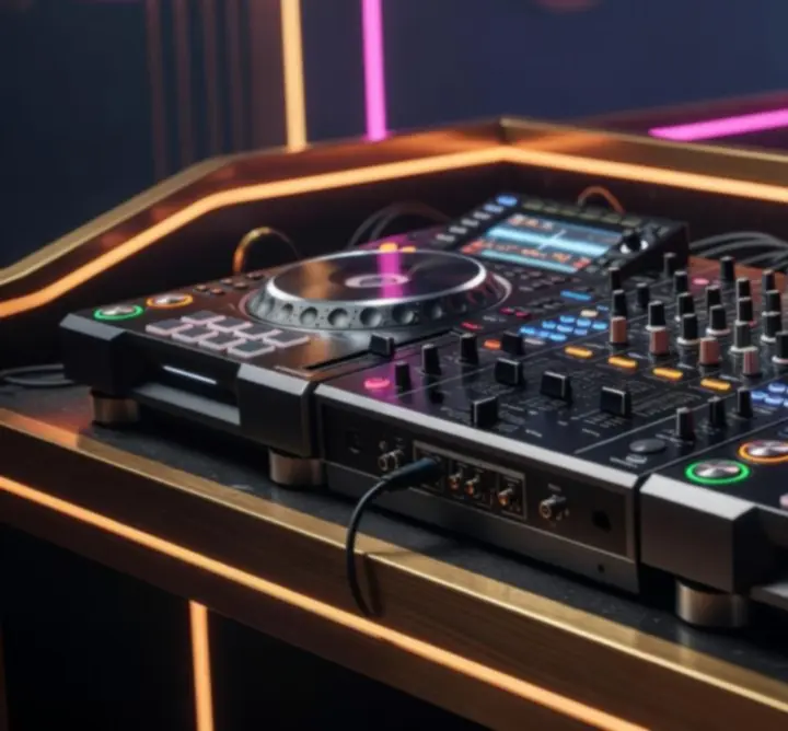 Prémium fény- és hangtechnika DJ pulttal